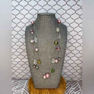 Lane Bryant Elegant Multi-Color Beaded Necklace